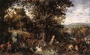 BRUEGHEL, Jan the Elder Garden of Eden fdgd oil painting artist